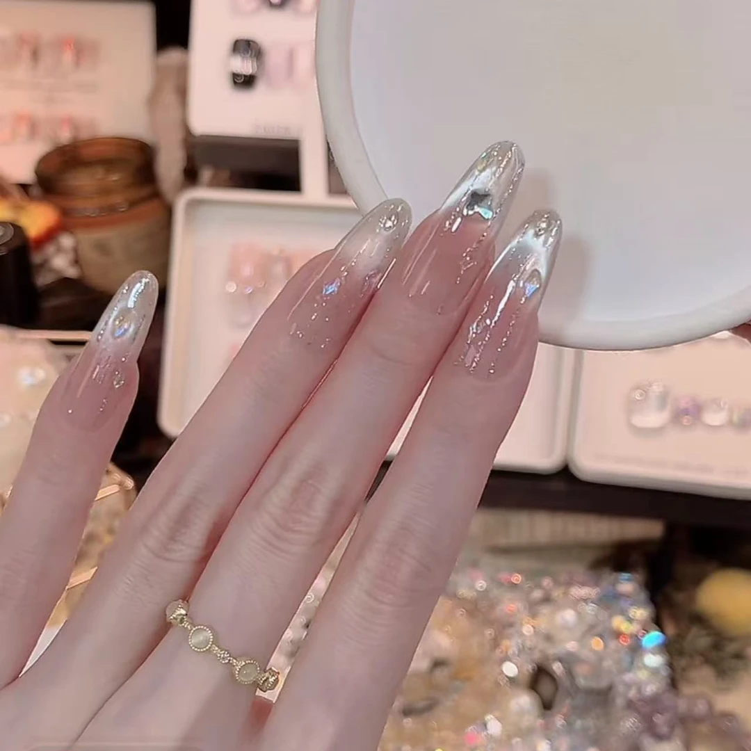 银河日落- painted clear bow 纯手工穿戴甲 10片装