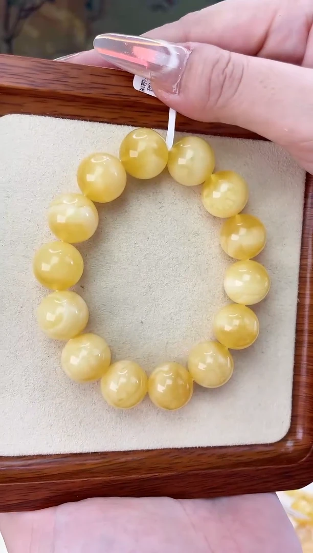 未镶嵌蜜蜡裸石手串
