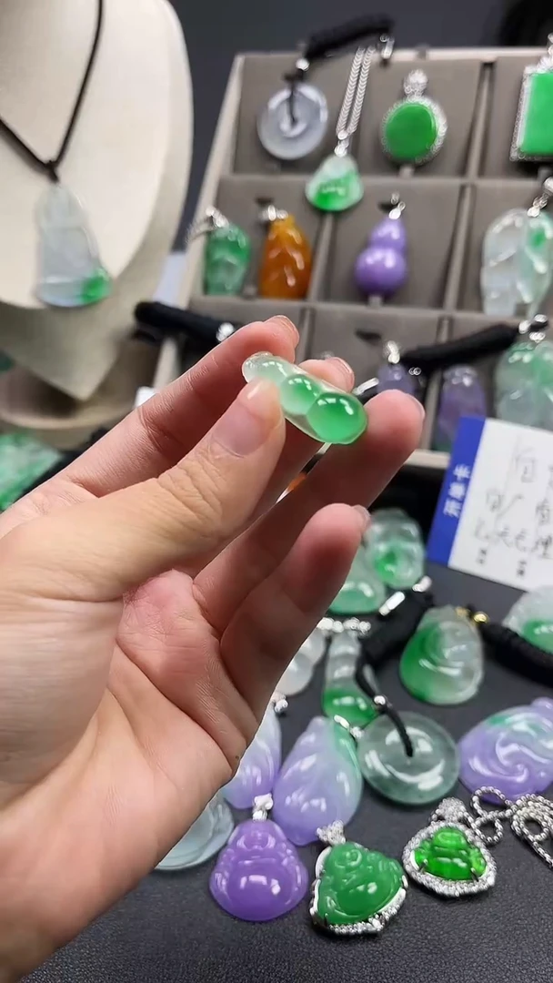 颈饰未镶嵌翡翠  所见即所得 一图一物