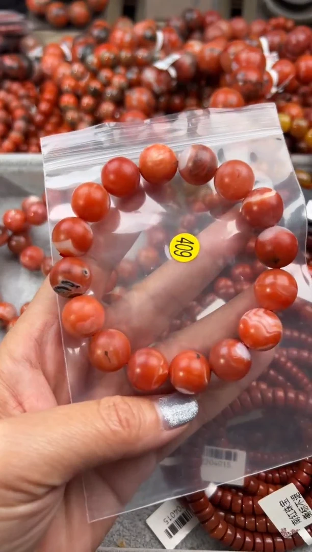 未镶嵌手串南红玛瑙13+