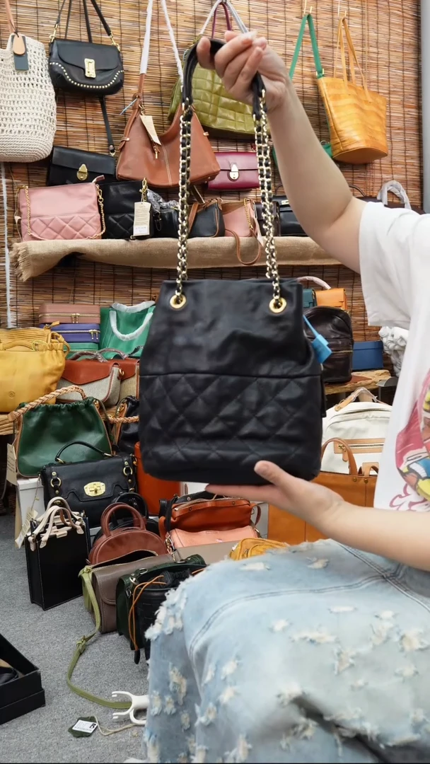 牛皮（革）胎牛整包洗水植鞣 香风链条包