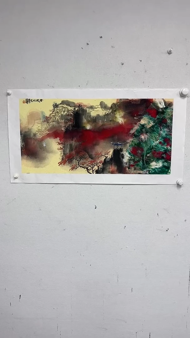 国画赵燮-2平尺-山水