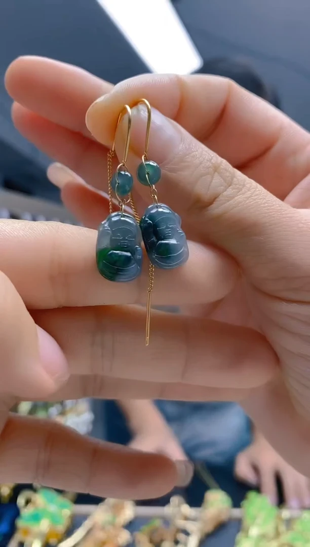 【闪购商品】翡翠耳饰合金330翡翠耳钩耳线