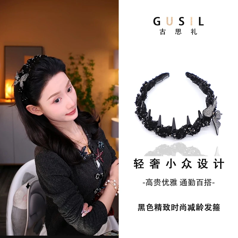 古思礼【江蝶小花】原创设计蝴蝶精致发箍GS5926