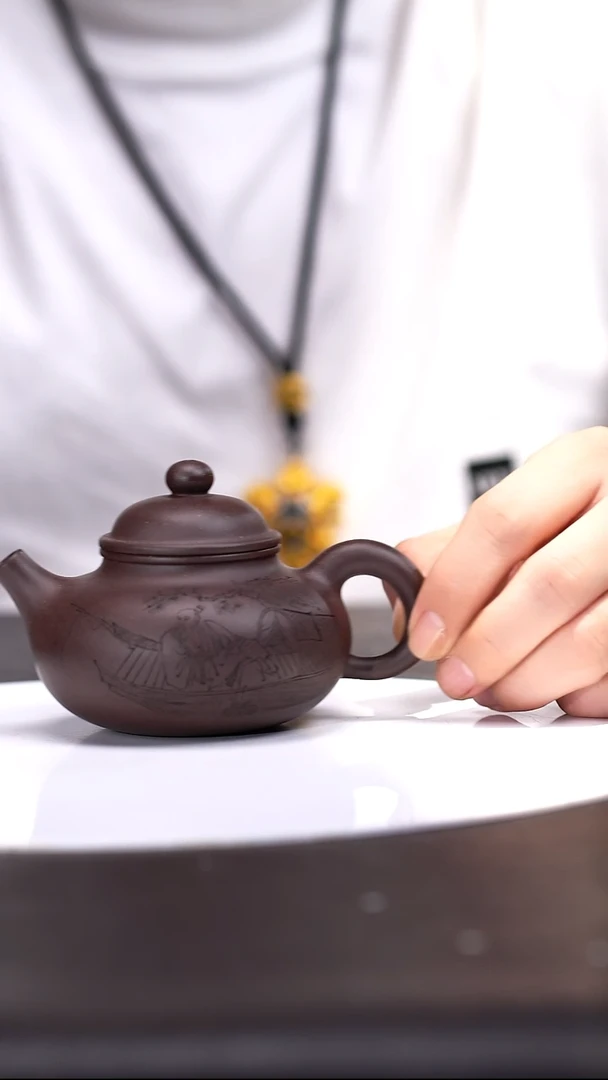 茶壶紫砂28 容天（ ）,紫泥,200cc,CYP