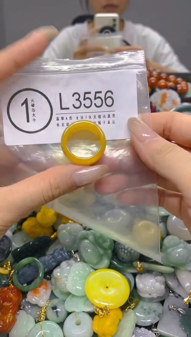 颈饰未镶嵌翡翠19.2MM/L/翡翠A货，一件也是批发价