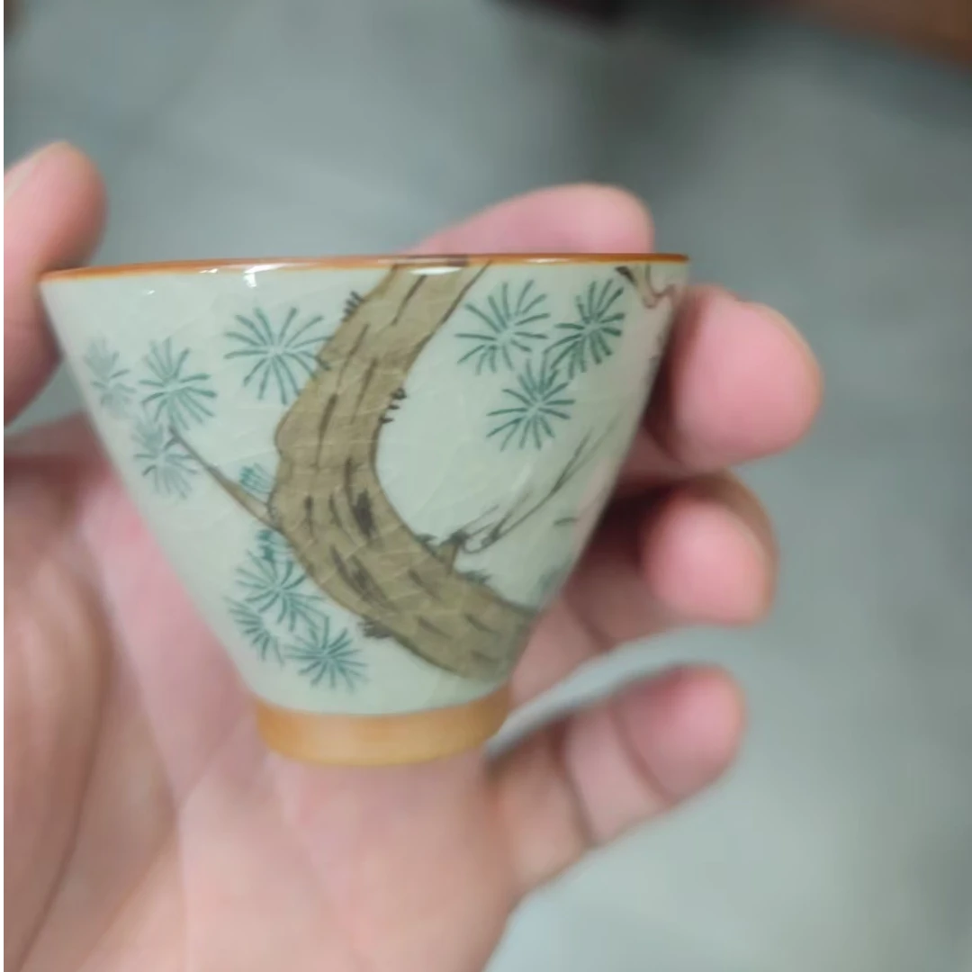 冰片杯斗笠杯-松柏