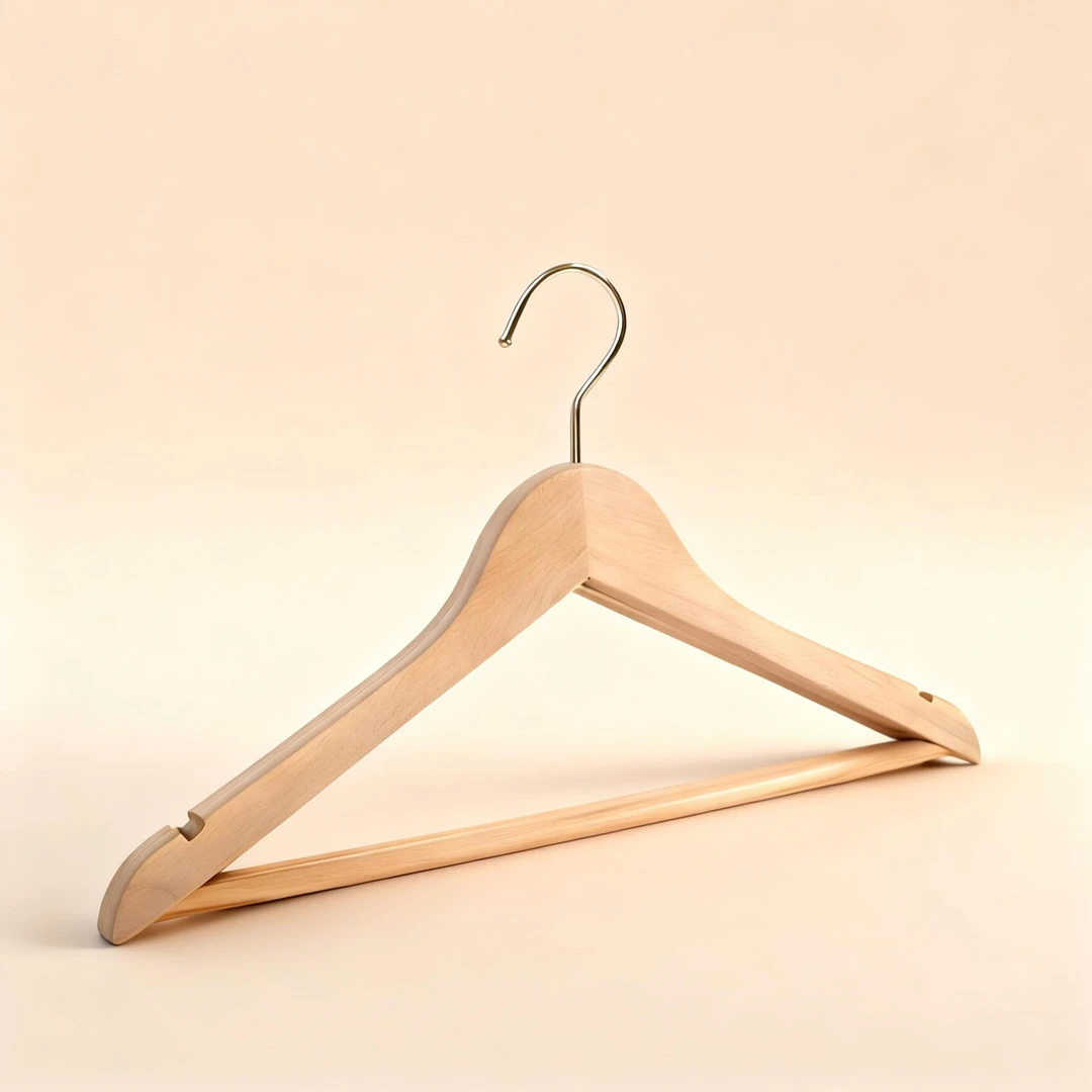 江西樟木防滑单杆式衣橱衣架西装无痕酒店衣服架木制