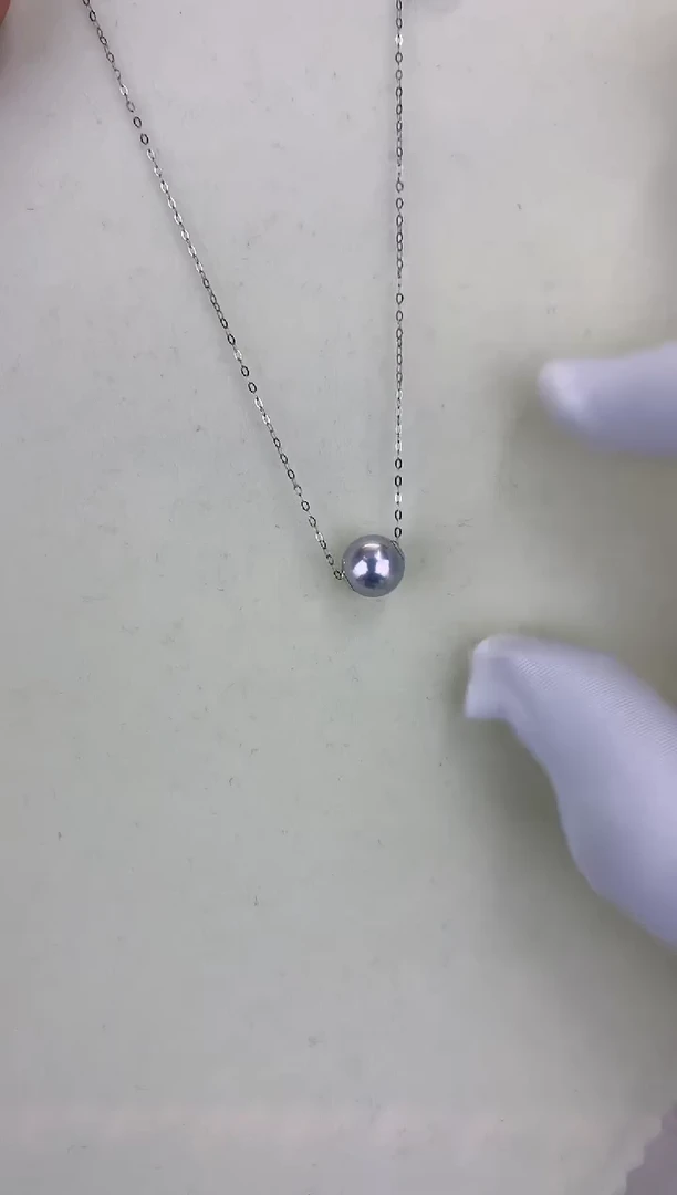 18K金镶嵌DA海水珍珠 GD064 8-8.5 真多麻路路通