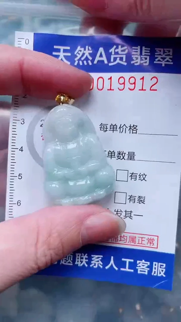 翡翠未镶嵌吊坠(不含链)1