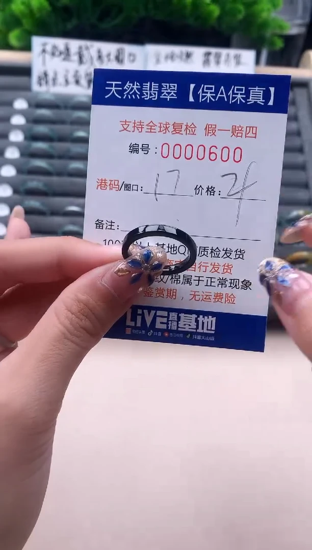 未镶嵌戒指翡翠600