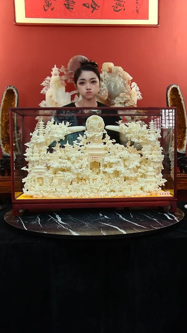石材高*庄家居摆件蒸蒸日上1111