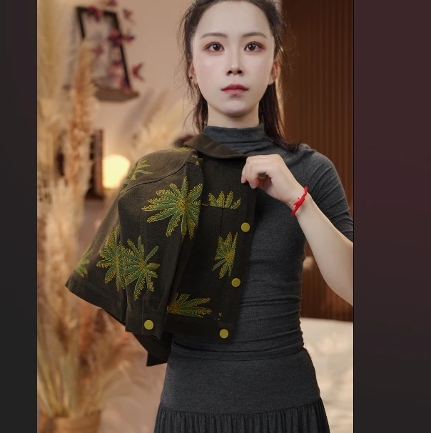 【麦布麦】秋季新款儿童洋气小众重磅时尚设计师提花外套SQNT1656