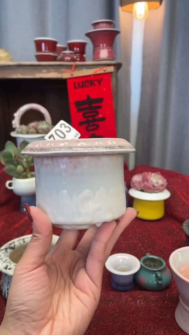 【闪购商品】摆件703手工花盆 默认微瑕