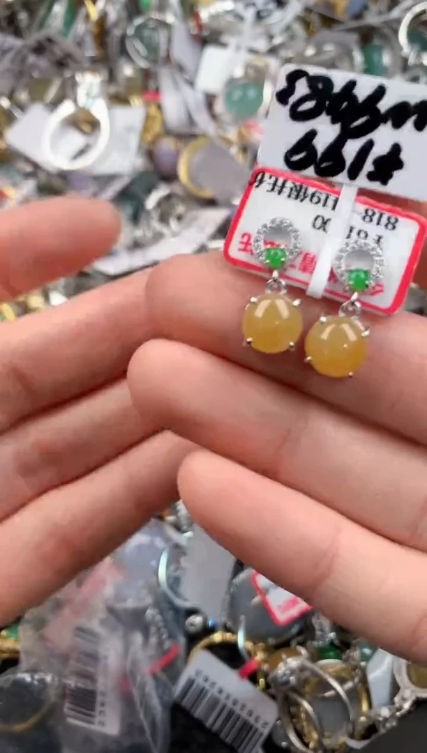 银S925镶嵌戒指翡翠666   8