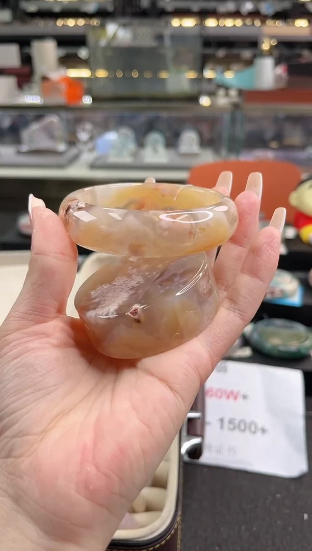 未镶嵌手镯石英质玉61圈口 （赠品镯心）384897