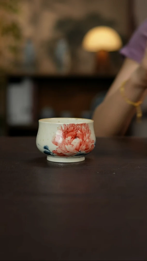景德镇陶瓷杯碗柴烧多人