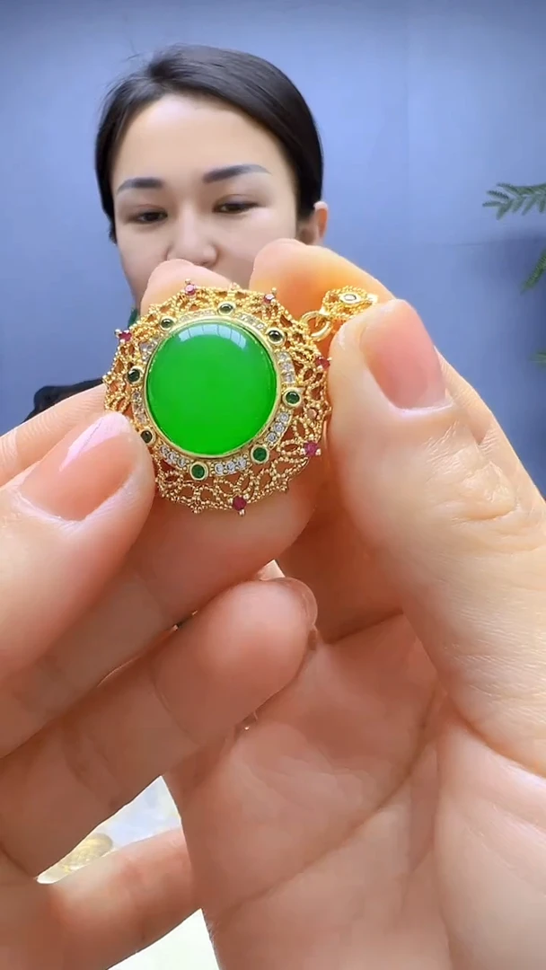 静柏甄选diy颈饰花丝吊坠