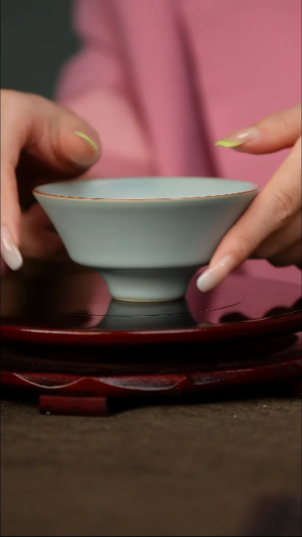 竹节斗笠 带底款