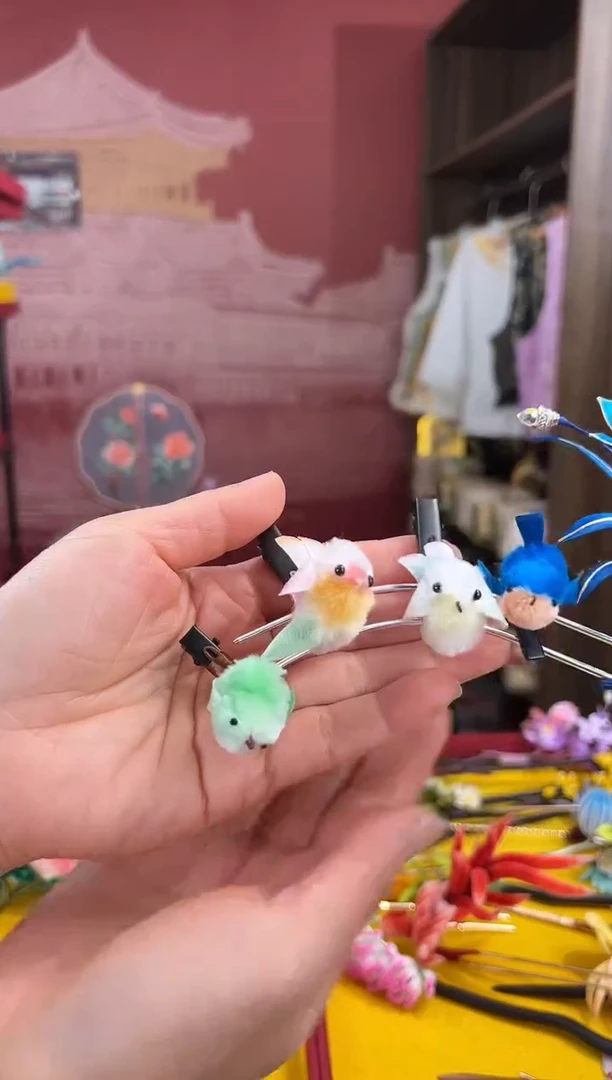 【闪购商品】刺绣非遗绒花（发饰）