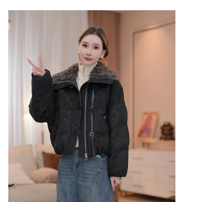 【新款上新】马克华菲90白鸭绒休闲保暖羽绒服外套冬款F54014A867 q
