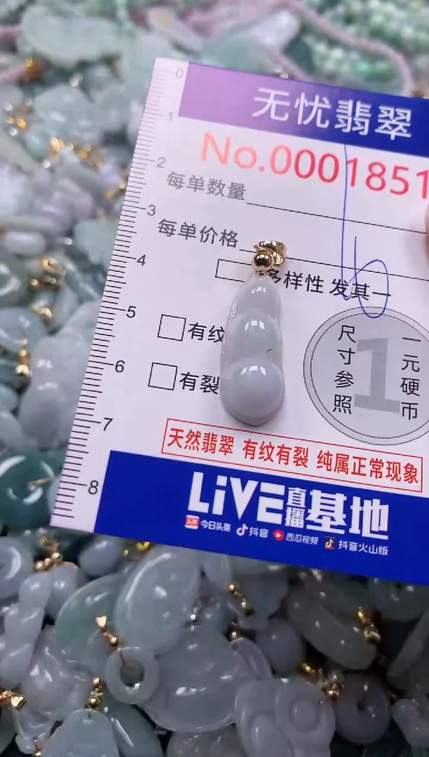 吊坠(不含链)未镶嵌翡翠1851