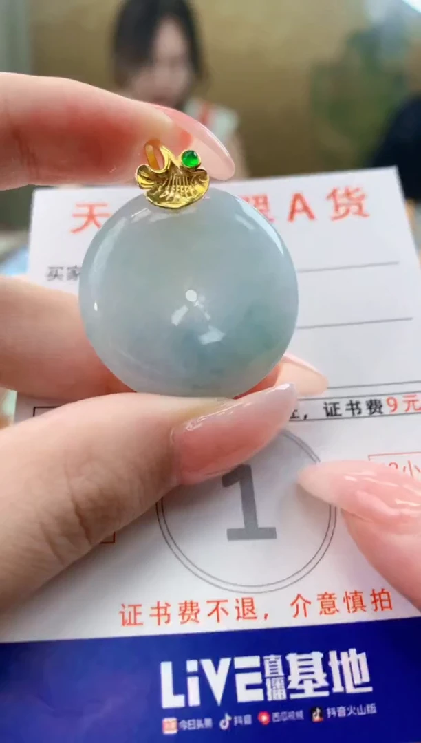 颈饰未镶嵌翡翠天然A货翡翠挂件