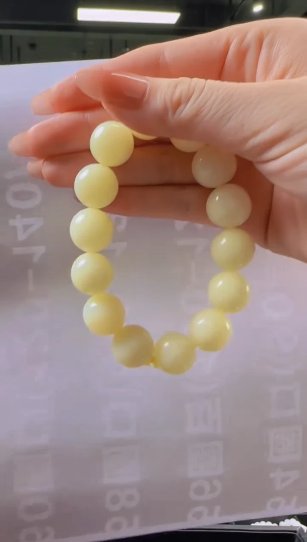 手串未镶嵌和田玉天然和田玉黄口手串