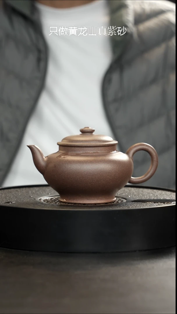 茶壶紫砂精挑桃花全手韵古大漏