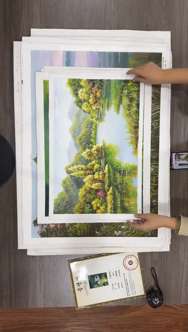 油画【105号】约53*35cm丨朝鲜原创纯手绘孤品油画丨顺丰包邮