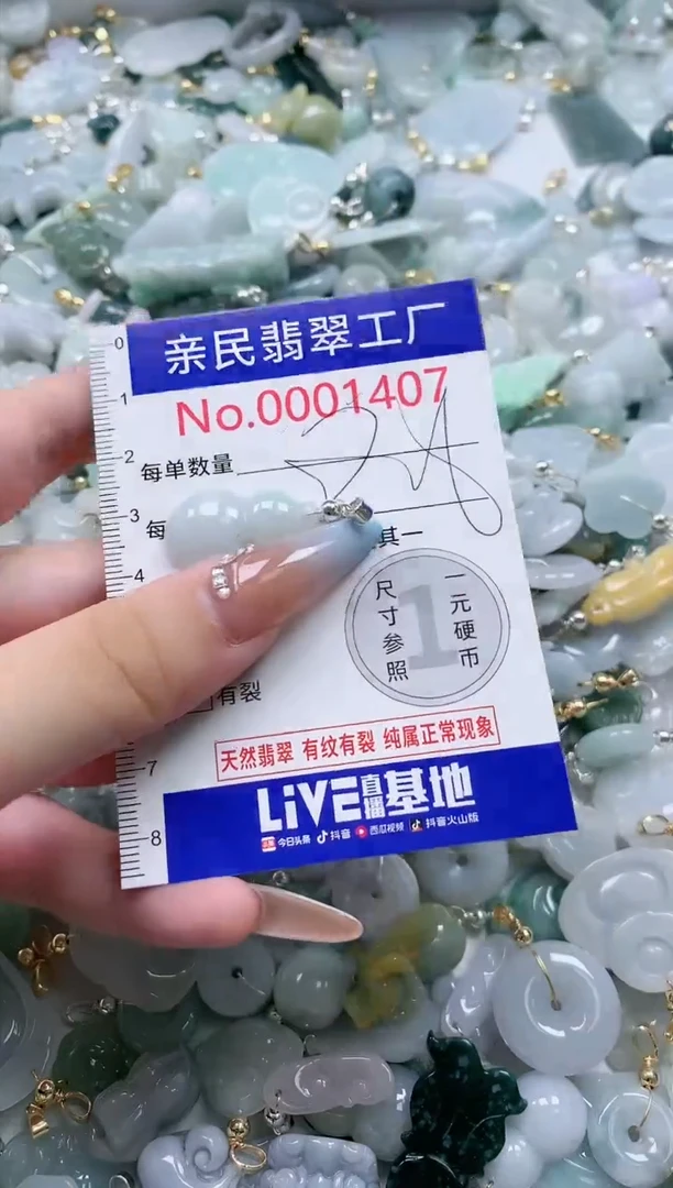 翡翠未镶嵌吊坠(不含链)1407
