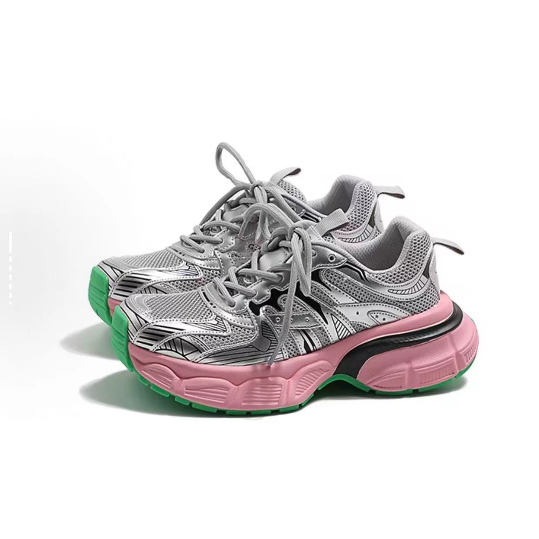 E23056-NSI-时尚百搭厚底增高轻便休闲运动透气防滑老爹鞋