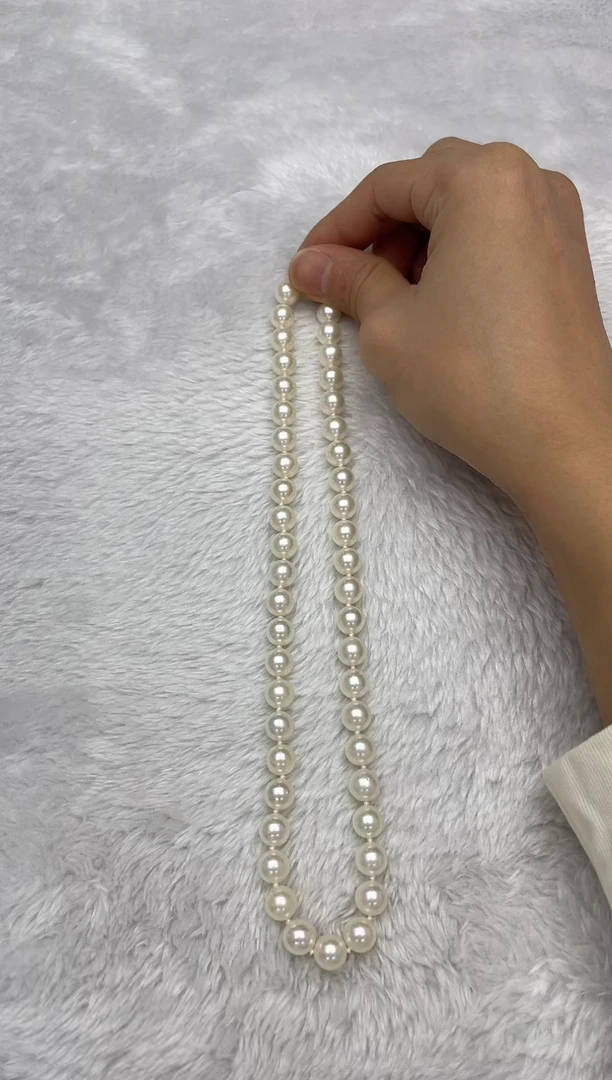 项链银S925镶嵌海水珍珠AK8.5-9mm