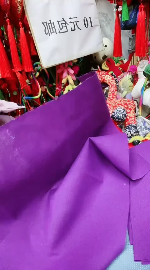 棉棉麻5140紫色45*45