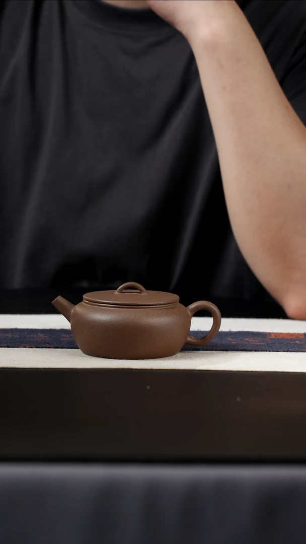 茶壶紫砂青段大彬诗意140cc