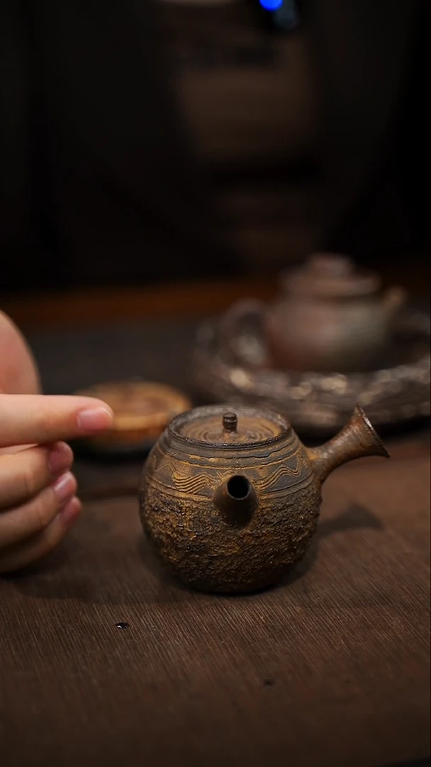 全手工制作  南蛮侧把壶