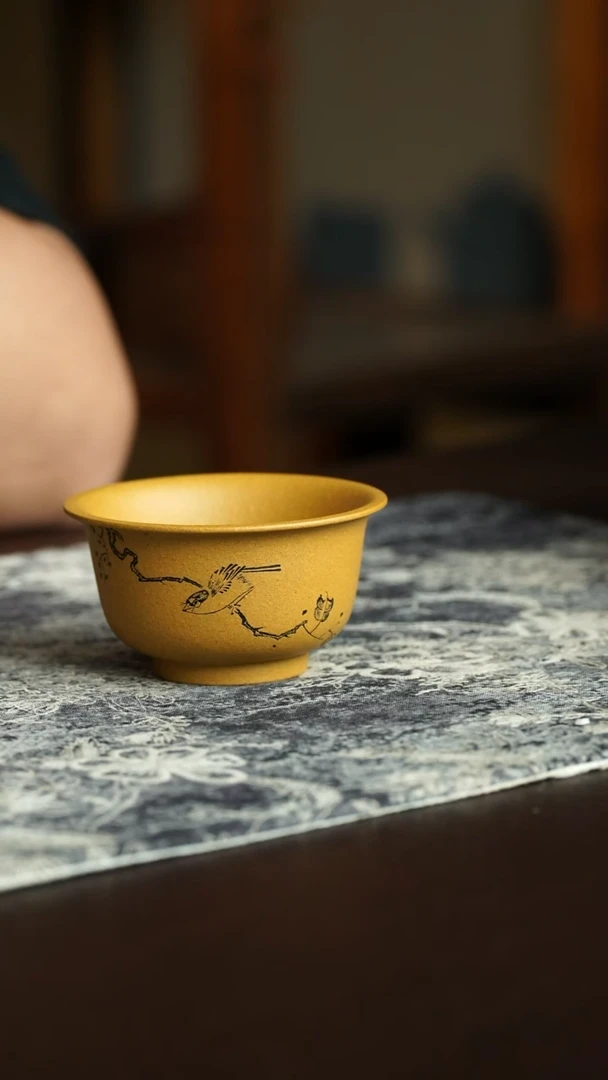 茶杯紫砂64号宜兴紫砂原矿作品