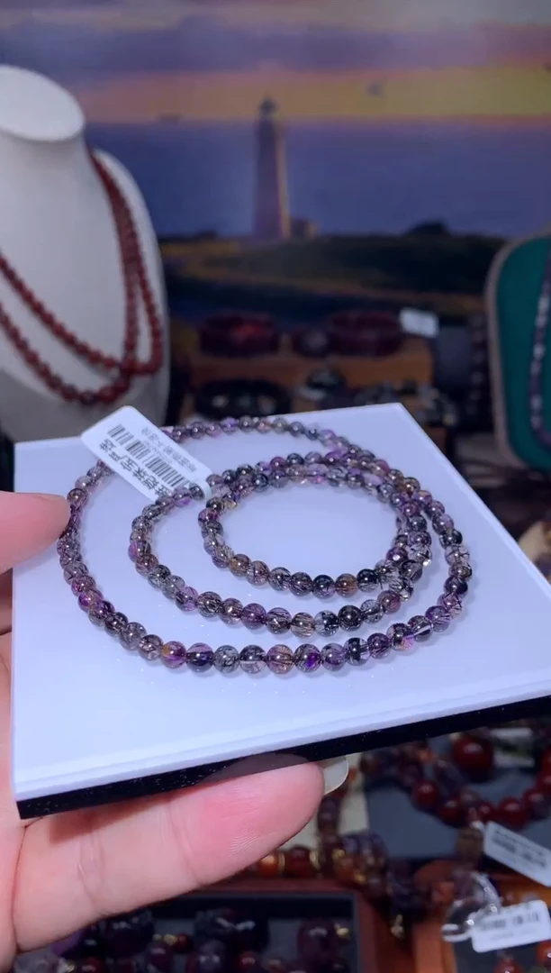 未镶嵌珠宝半成品水晶烟花超圆珠项链