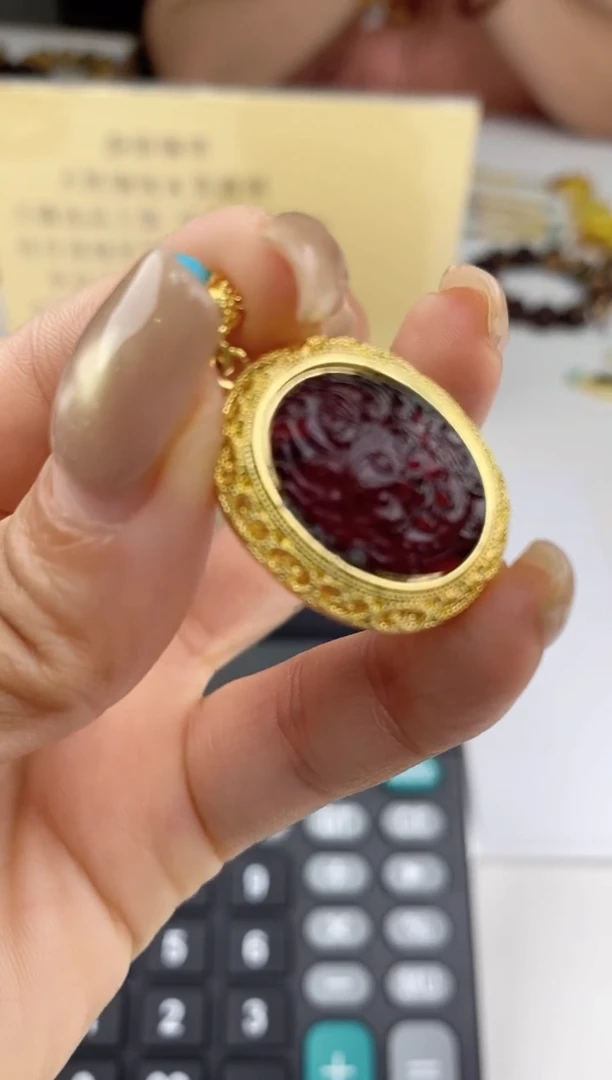合金吊坠(不含链)琥珀43244