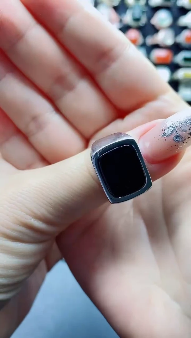 未镶嵌戒指翡翠@****）纯天然A货翡翠男戒