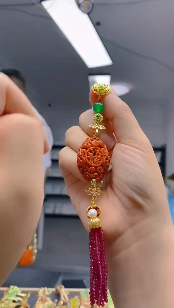 【闪购商品】翡翠耳饰合金138翡翠压襟