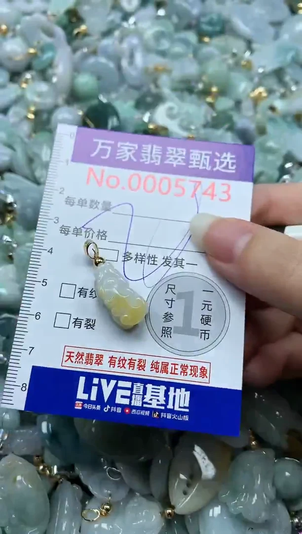 吊坠(不含链)未镶嵌翡翠5743