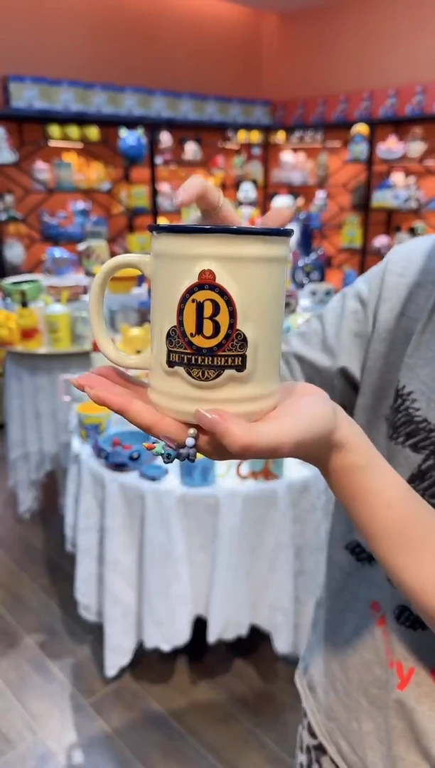 瓷片@@哈利波特黄油啤酒陶瓷杯