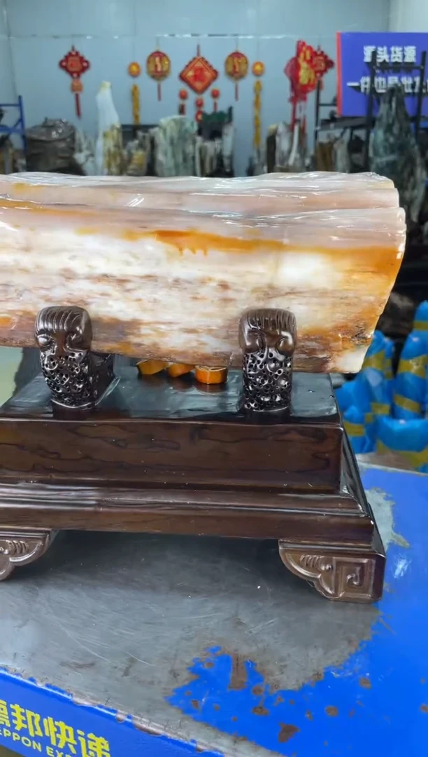 【闪购商品】硅化玉摆件未镶嵌42