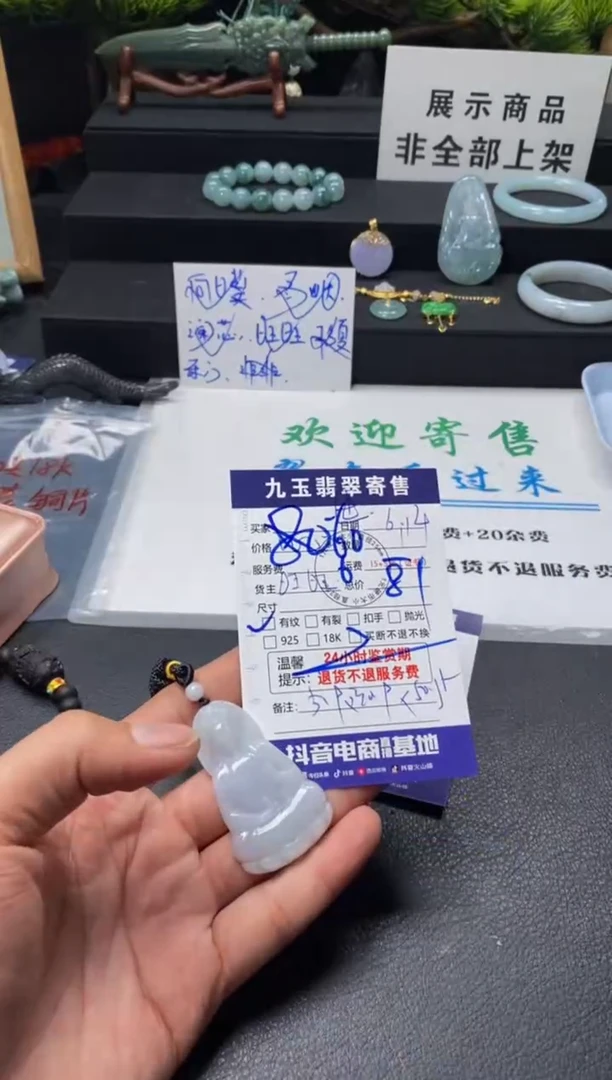 翡翠未镶嵌颈饰世**心买断