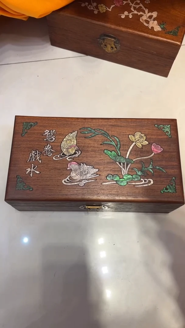 【闪购商品】木鸳鸯戏水首饰盒首饰盒