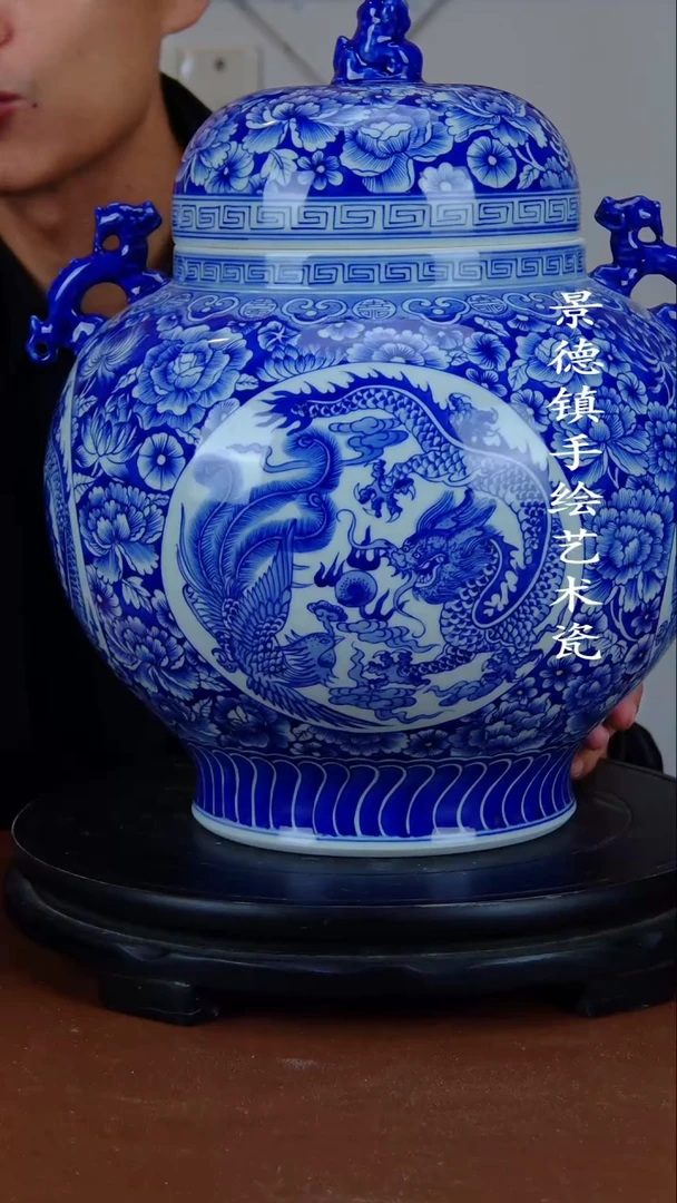 瓶景德镇手工手绘陶瓷摆件47