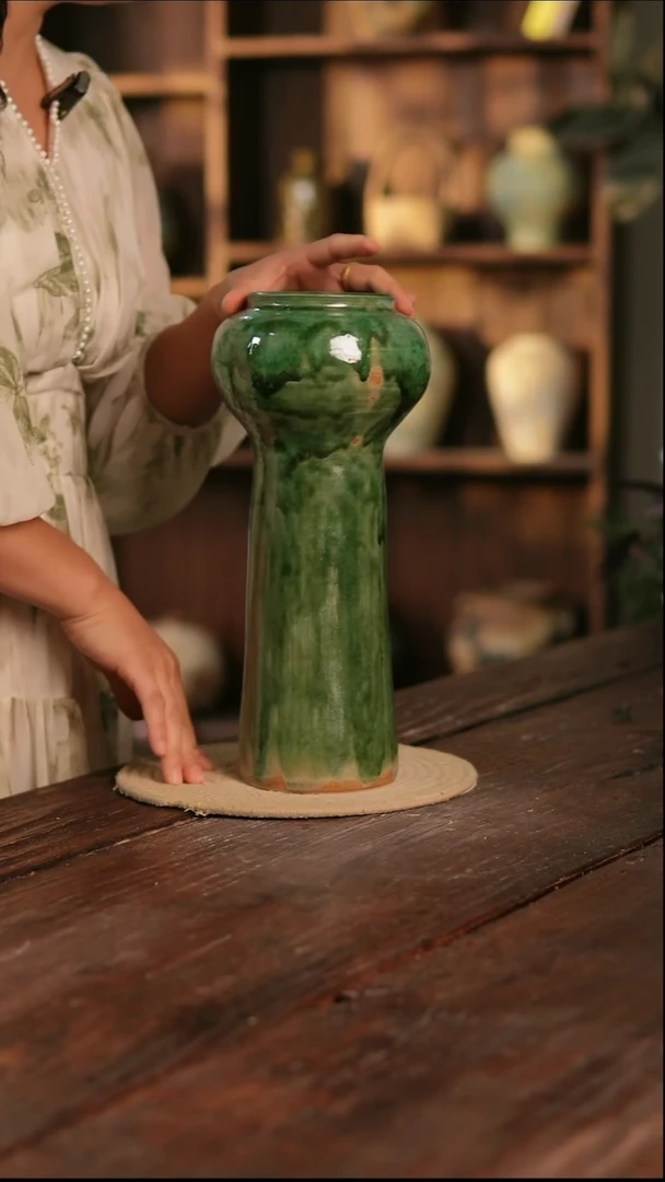 摆件3-62 陶瓷花器高33口径8