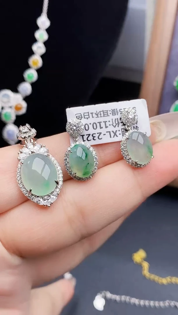 银S925镶嵌戒指翡翠1420