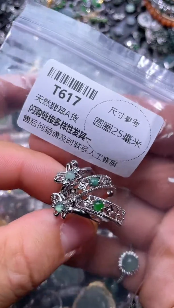 【闪购商品】翡翠颈饰未镶嵌T617戒指 多样性发其二